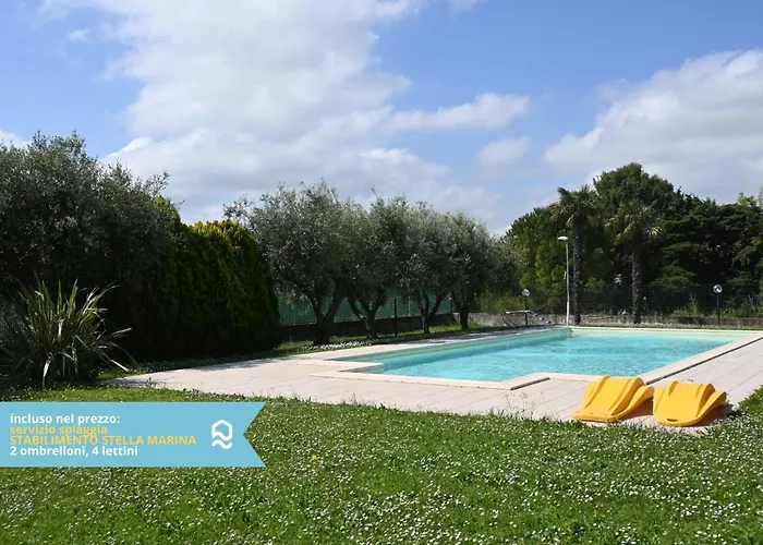 Appartement Viva2 - Numana, Quadrilocale In Con Piscina