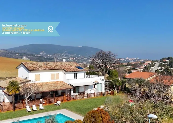Viva2 - Numana, Quadrilocale In Con Piscina Appartement