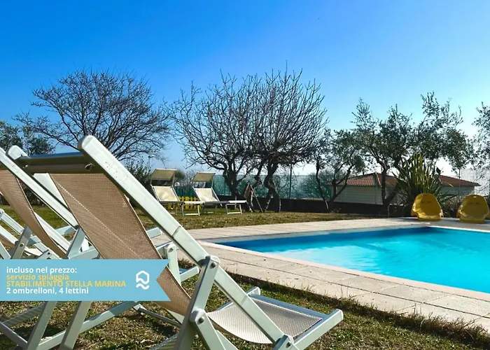 Viva2 - Numana, Quadrilocale In Con Piscina Appartamento Numana